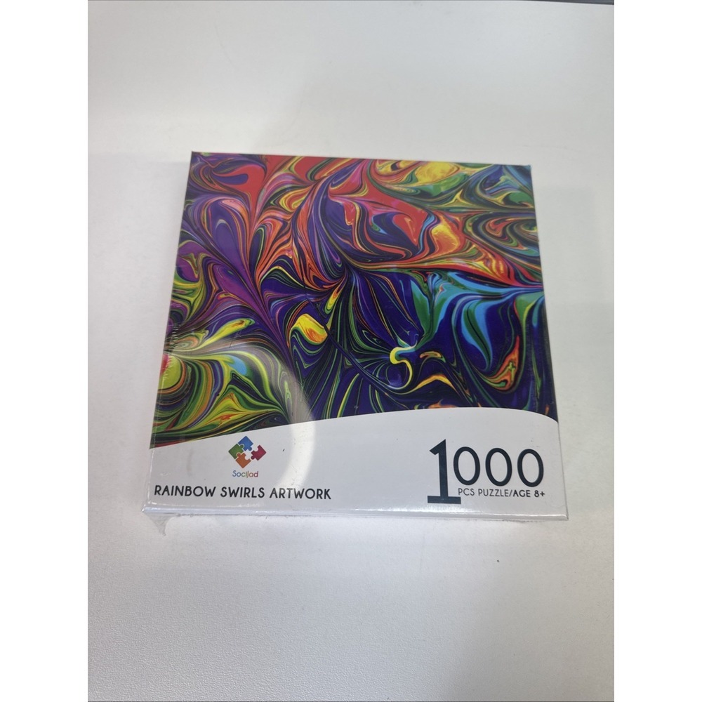 rainbow swirls artwork puzzle 1000 pcs